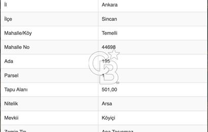 TEMELLİDE ESKİŞEHİR YOLUNA 400 METRE MESAFEDE YATIRIMLIK İMARLI