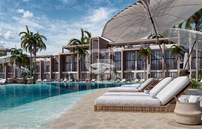 Kıbrıs İskele'de Ultra Lüks Lagün Havuzlu Sitede Satılık 1+0 Stüdyo Daireler