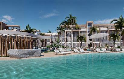 Kıbrıs İskele'de Ultra Lüks Lagün Havuzlu Sitede Satılık 2+1 Özel Bahçeli Daireler