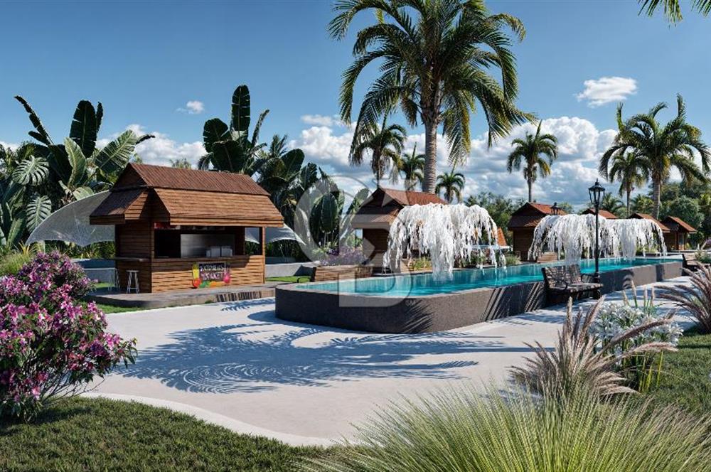 Kıbrıs İskele'de Ultra Lüks Lagün Havuzlu Sitede Satılık 1+1 Penthouse Daireler