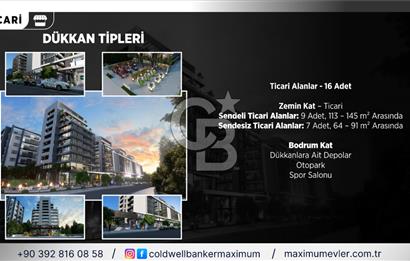 Girne Merkez'de Satılık Ultralüks 2+1 Penthouse Daireler