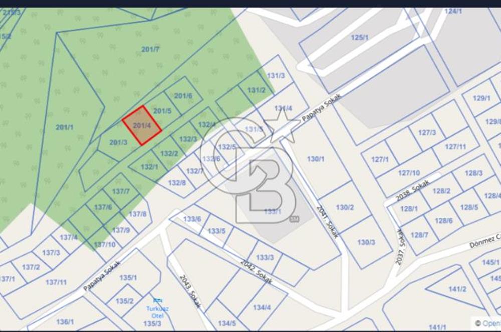 MUĞLA SARIGERME'DE DENİZ MANZARALI TEK TAPU İMARLI 500 M2 ARSA