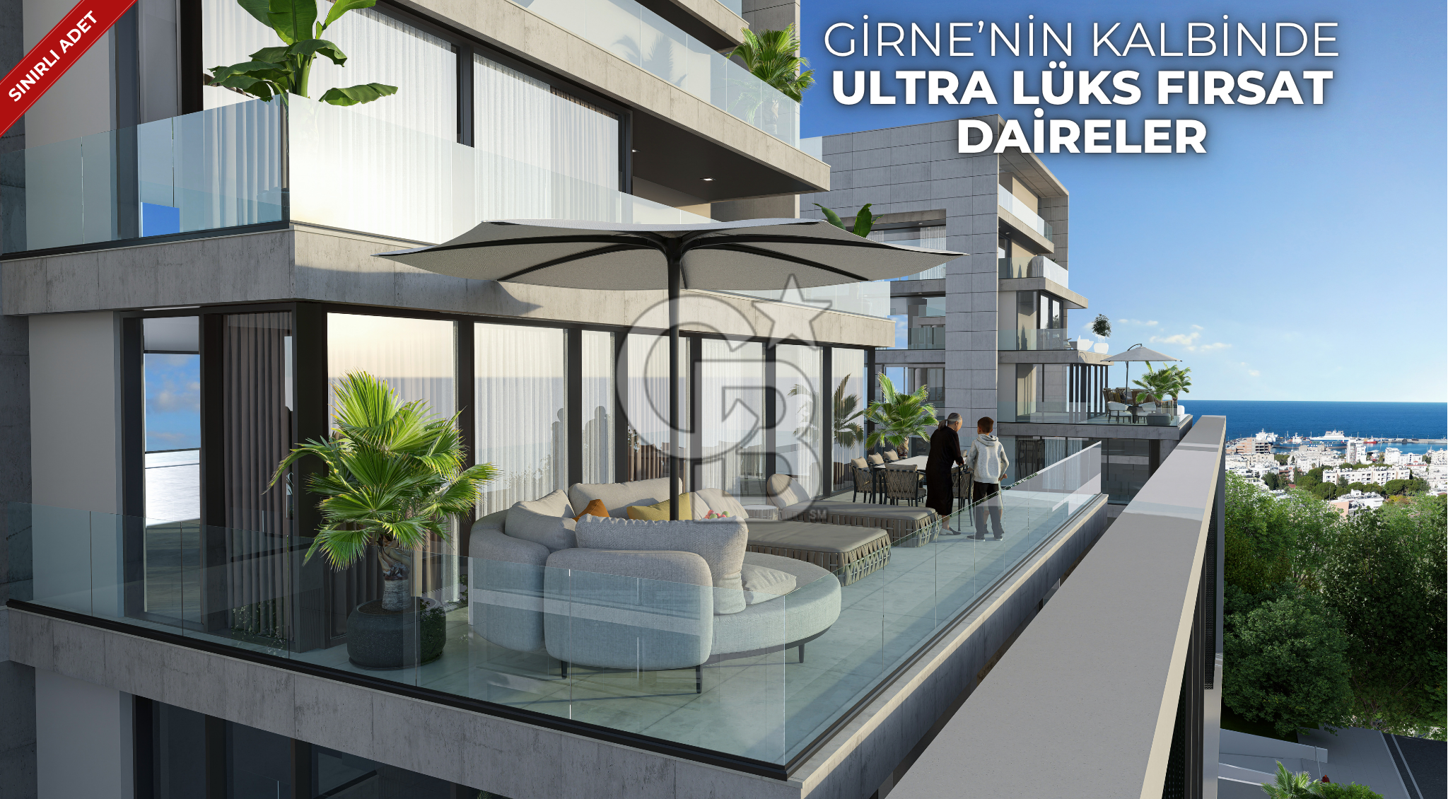 Girne Merkez'de Satılık Ultralüks 2+1 Penthouse Daireler