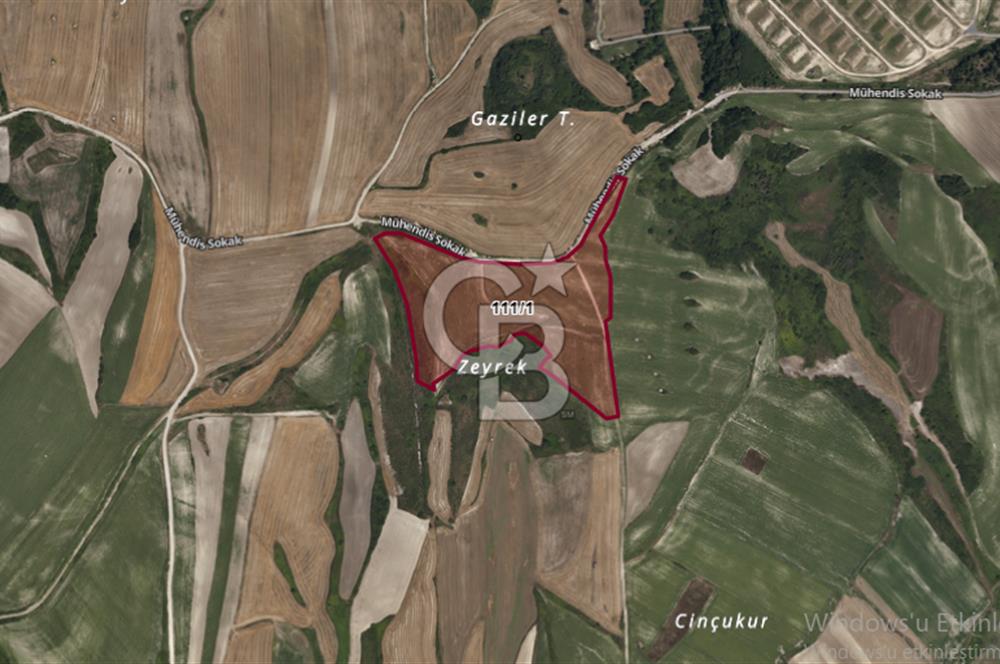 ÇATALCA NAKKAŞ,RESMİ YOLA CEPHE, HAVAALANINA YAKIN, SATILIK ARSA