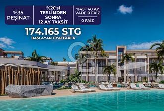 Kıbrıs Ötüken'de Ultra Lüks Lagün Havuzlu Sitede Satılık 2+1 Penthouse Daireler