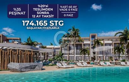 Kıbrıs Ötüken'de Ultra Lüks Lagün Havuzlu Sitede Satılık 2+1 Penthouse Daireler