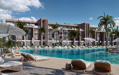 Kıbrıs Ötüken'de Ultra Lüks Lagün Havuzlu Sitede Satılık 2+1 Penthouse Daireler