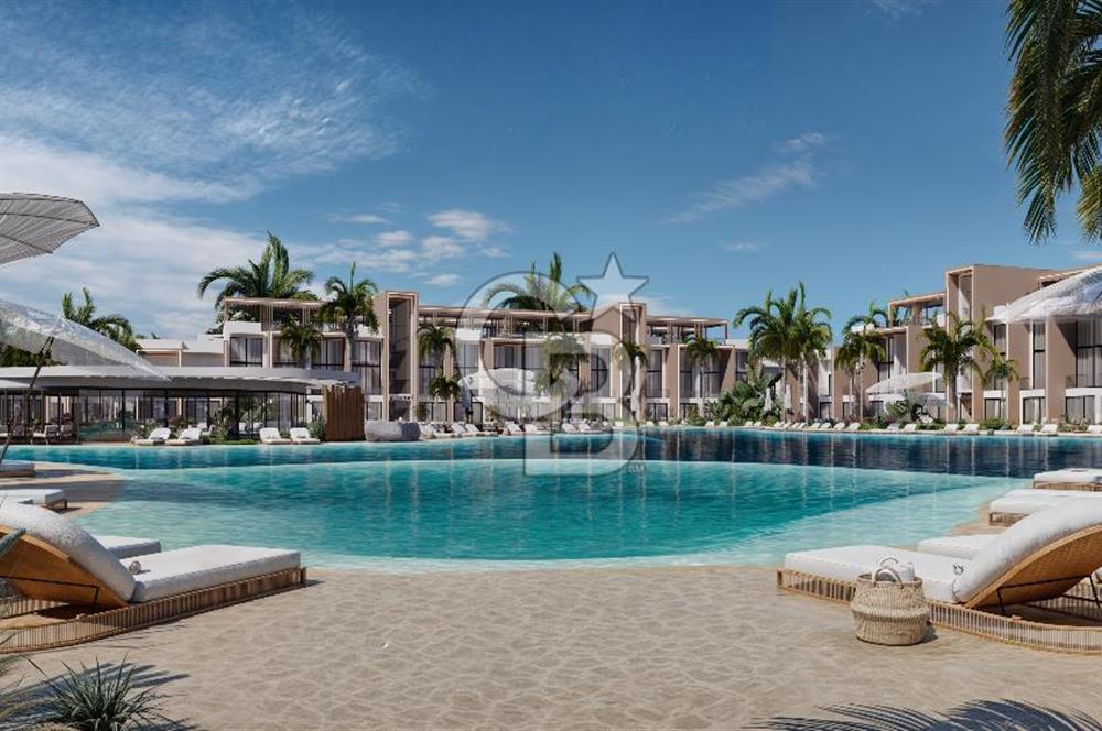 Kıbrıs Ötüken'de Ultra Lüks Lagün Havuzlu Sitede Satılık 2+1 Penthouse Daireler