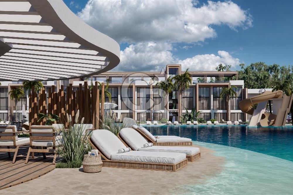 Kıbrıs Ötüken'de Ultra Lüks Lagün Havuzlu Sitede Satılık 2+1 Penthouse Daireler