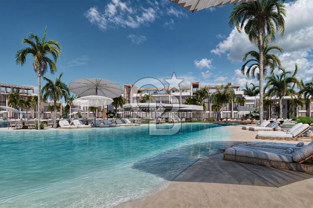 Kıbrıs Ötüken'de Ultra Lüks Lagün Havuzlu Sitede Satılık 2+1 Penthouse Daireler