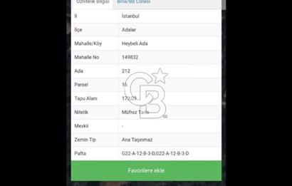 Heybeliada'da Sahile Yürüme Mesafesinde Fırsat Arsa