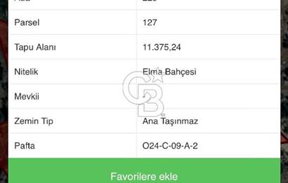 KONYAALTI ÜÇOLUK MAHALLESİNDE 11375 M2 ELMA BAHÇESİ