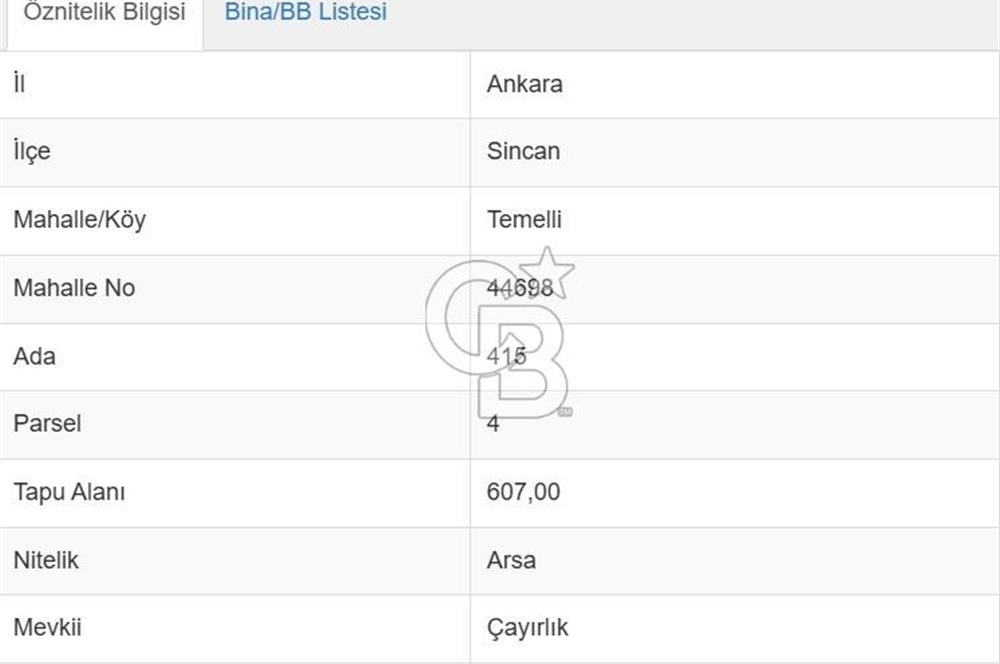 TEMELLİ-GAZİ MAH. MÜSTAKİL TAPULU AYRIK NİZAM SATILIK ARSA