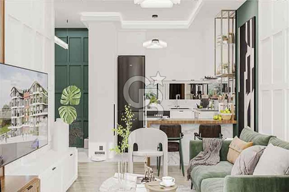 SİTE İÇİNDE LÜX İSKANLI OTURUMA HAZIR MERKEZİ KONUM 1+1DAİRE