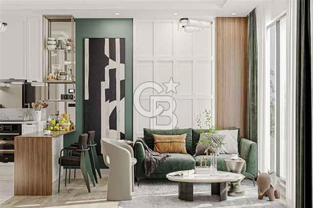 SİTE İÇİNDE LÜX İSKANLI OTURUMA HAZIR MERKEZİ KONUM 1+1DAİRE