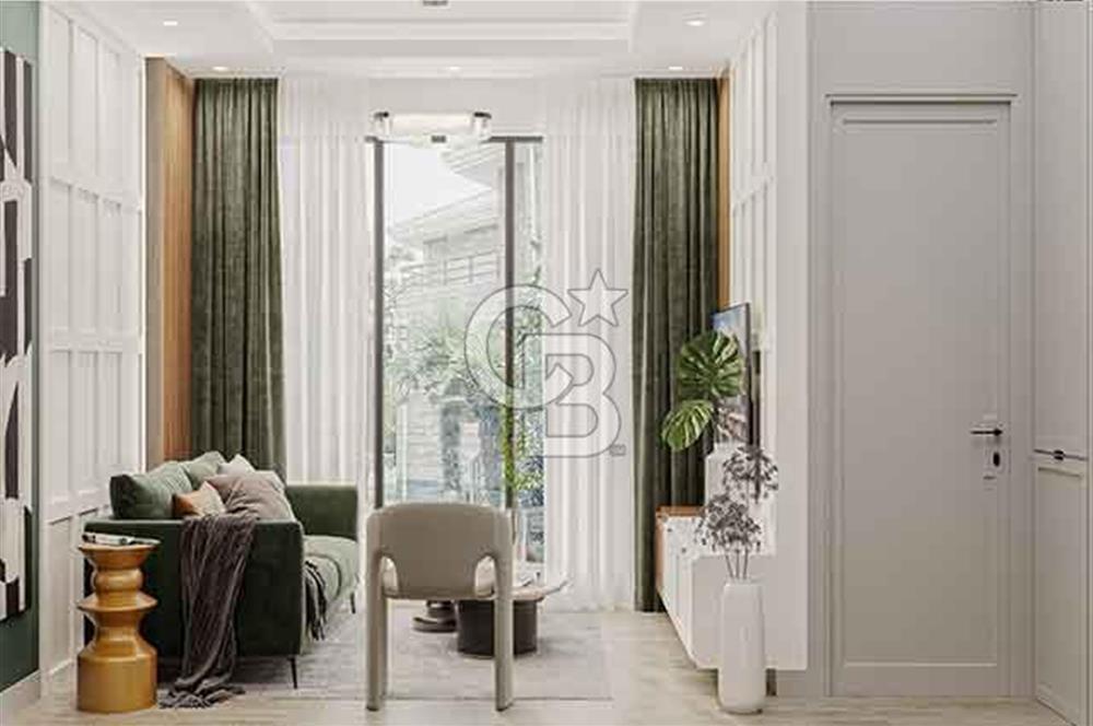 SİTE İÇİNDE LÜX İSKANLI OTURUMA HAZIR MERKEZİ KONUM 1+1DAİRE