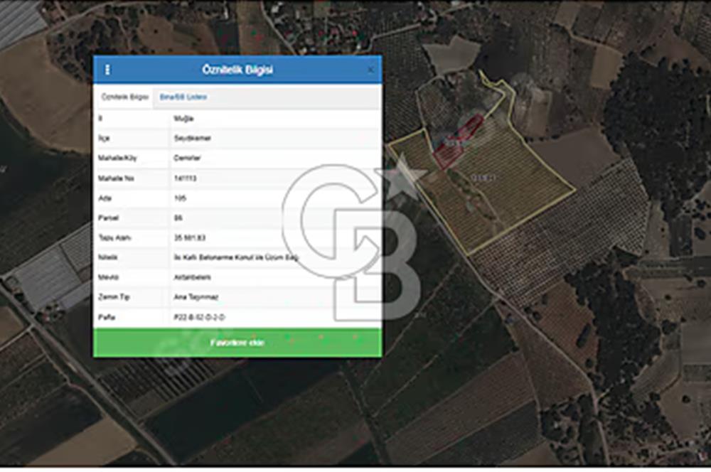 MUĞLA SEYDİKEMER EŞEN DE 37.968 m²