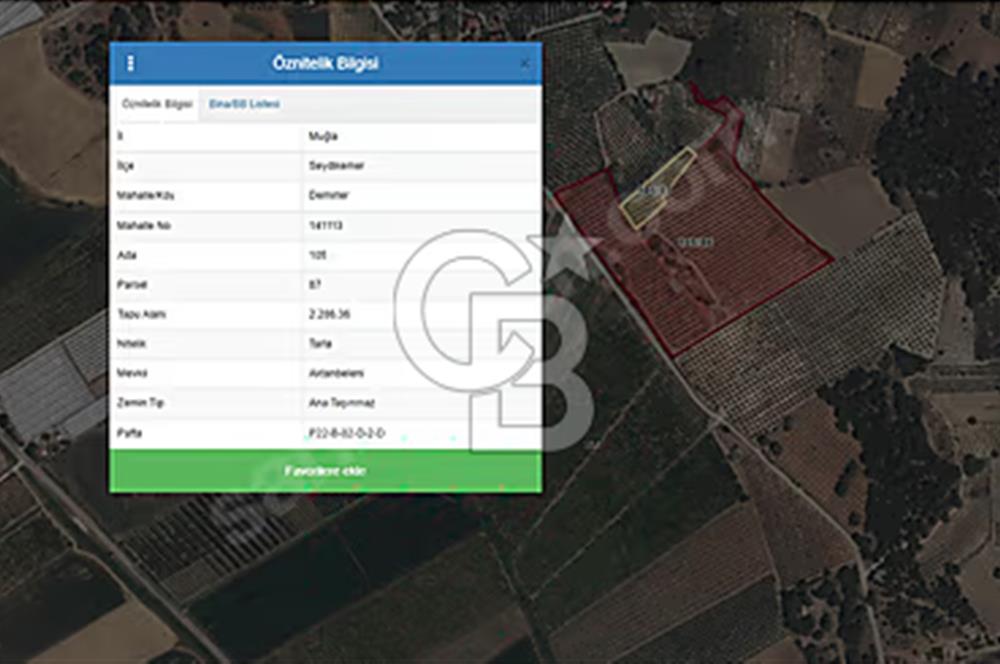 MUĞLA SEYDİKEMER EŞEN DE 37.968 m²