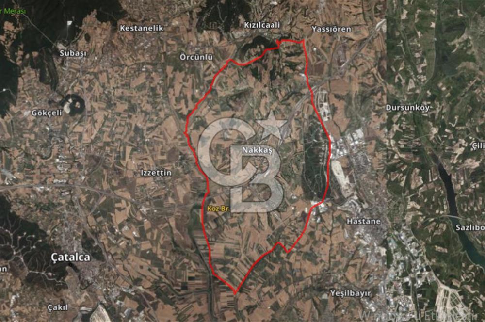 ÇATALCA NAKKAŞ, HAVAALANINA YAKIN, YATIRIM DEĞERİ YÜKSEK SATILIK ARSA