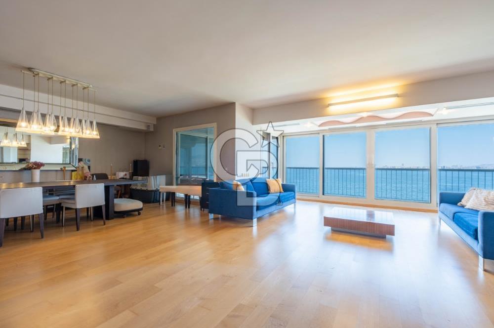 ALSANCAK 1. KORDON SATILIK EŞSİZ DENİZ MANZARALI YALI DAİRESİ