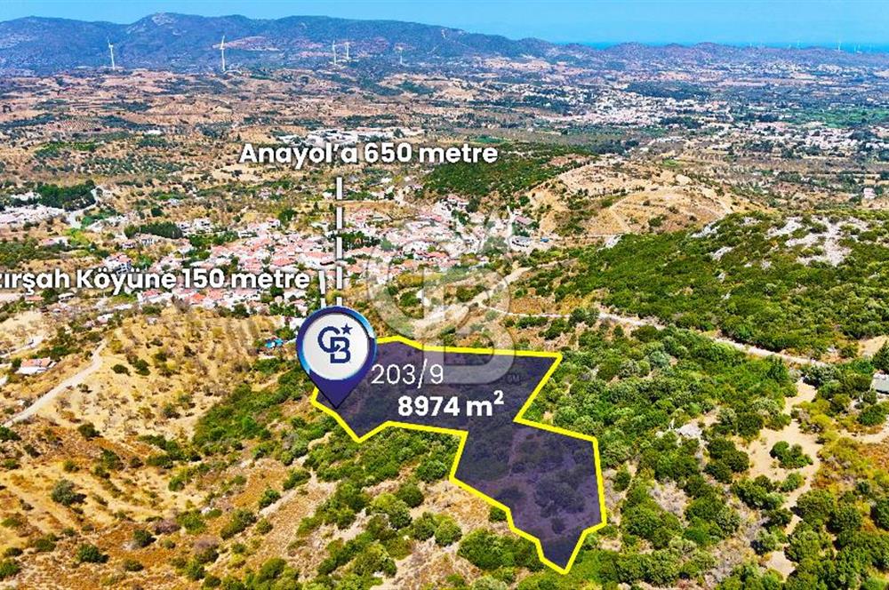 Datça Hızırşah'ta Satılık 8.974 m² Yatırımlık Tarla