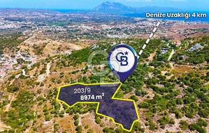 Datça Hızırşah'ta Satılık 8.974 m² Yatırımlık Tarla