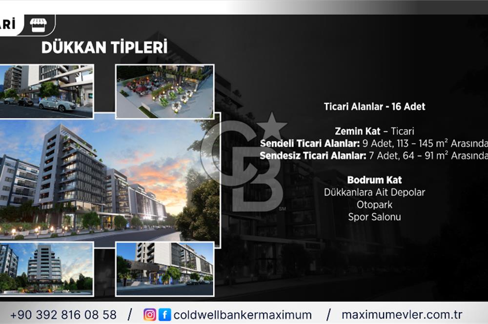 Girne Merkez'de Satılık Ultralüks 2+1 Daireler