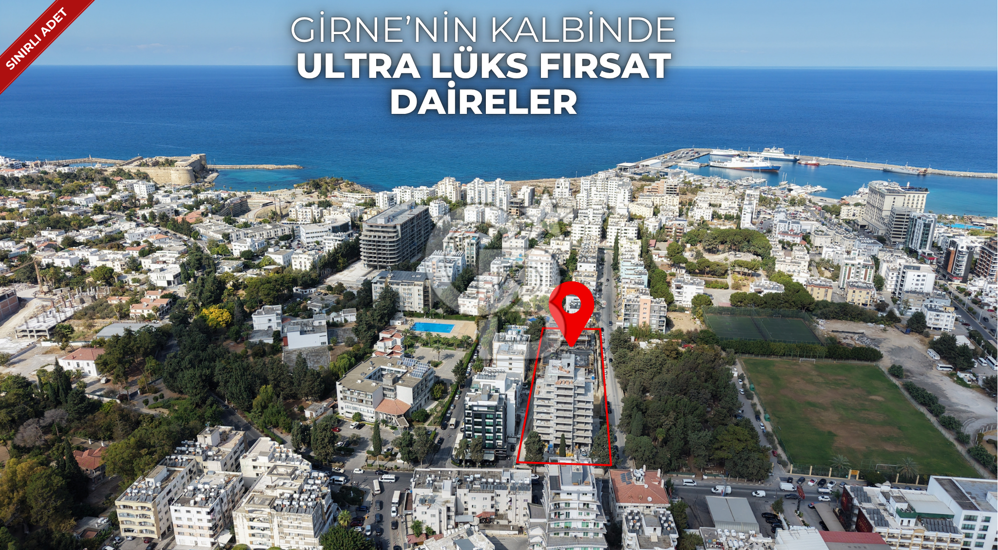 Girne Merkez'de Satılık Ultralüks 1+1 Penthouse Daireler