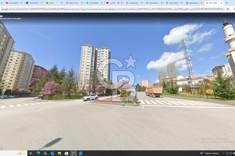 Oran'da Akın 1 Sitesinde 3+1 Satılık Harika Lokasyonda Daire