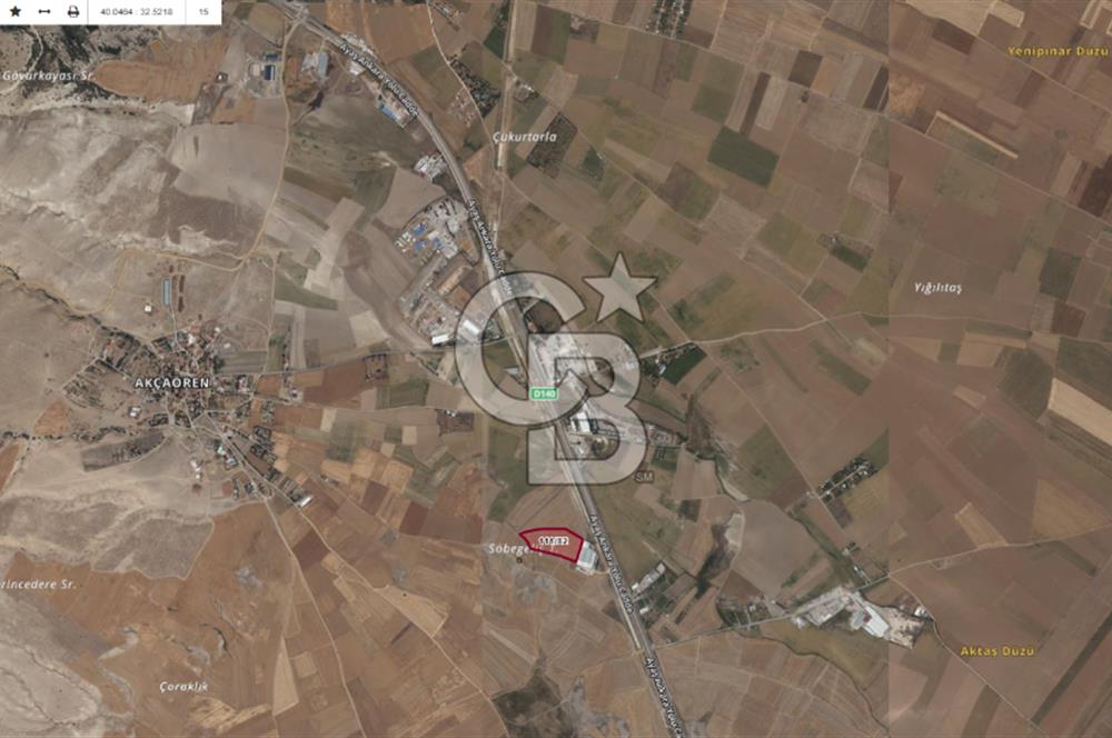 ANKARA SİNCAN AKÇAÖRENDE AYAŞ-ANKARA YOLUNA YAKIN SATILIK TARLA