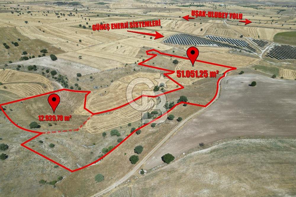 BÜYÜK TOPRAK FIRSATI UŞAK MERKEZ'E 15 KM MESAFEDE 63.981m² TARLA