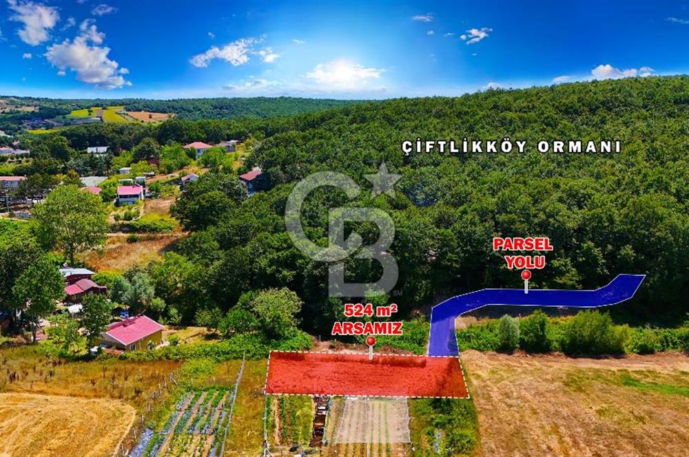 Çatalca Çiftlikköyde Doğa Manzaralı, Ulaşımı Kolay Tarla