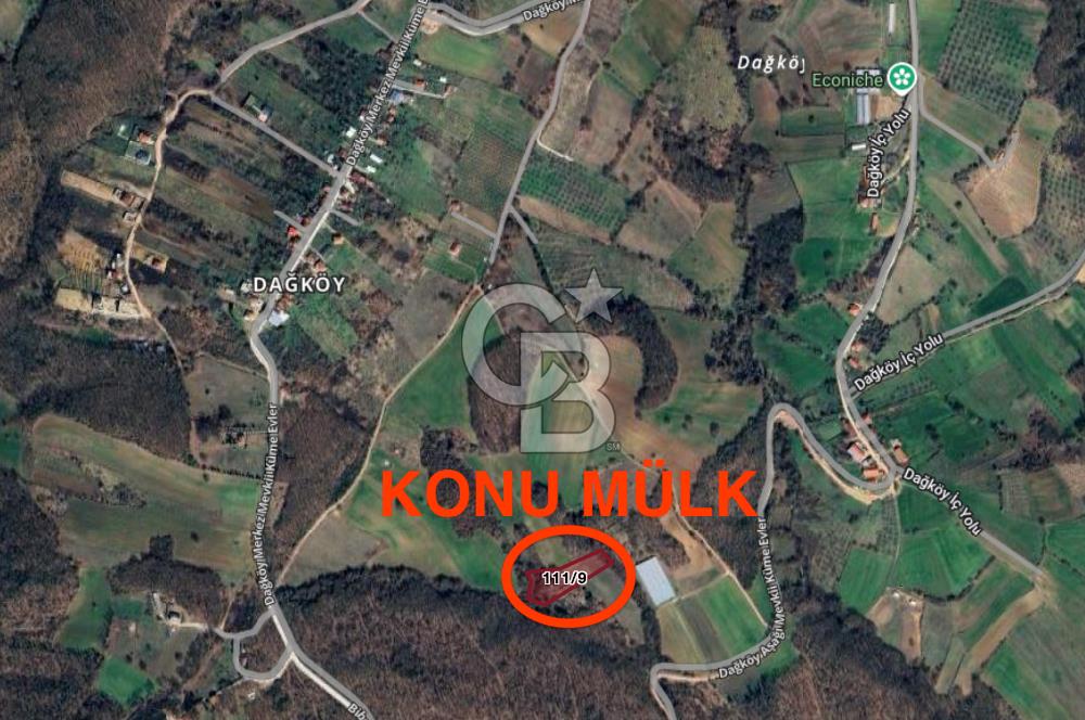 Kocaeli ili, İzmit ilçesi, Dağköy Mahallesi, E/KAKS:0,05 Diğer Tarım Alanı imarlı (Maks 250 m2 ev yapılabilir) satılık tarla