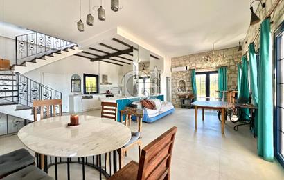 ÇEŞME OVACIK KİRALIK 4+1 DENİZ MANZARALI HAVUZLU MÜSTAKİL VİLLA