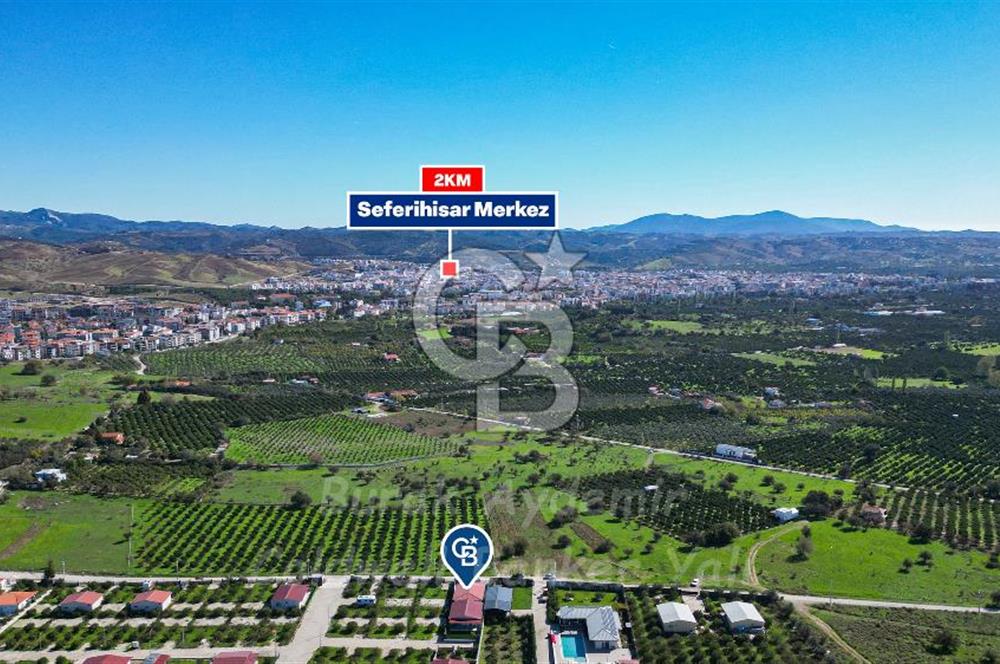 Seferihisar, Camikebir Mah. Satılık 317 m2 Kooperatif Bahçesi veTaş Evi