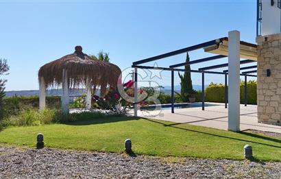 ÇEŞME OVACIK KİRALIK 4+1 DENİZ MANZARALI HAVUZLU MÜSTAKİL VİLLA