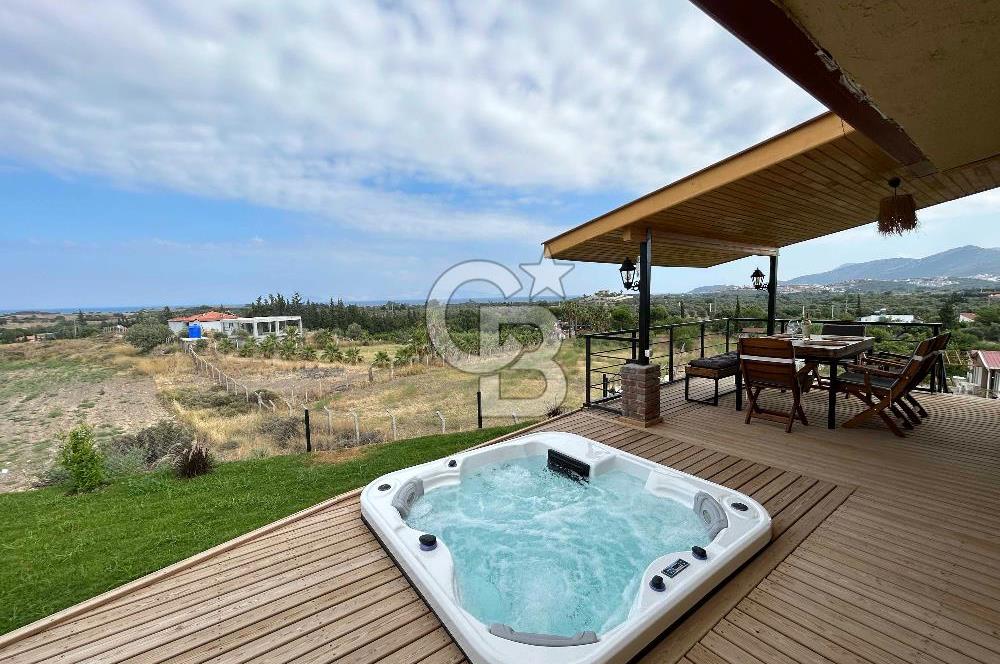 Datça Kızlan da Ful Deniz Manzaralı Satılık Müstakil Ev