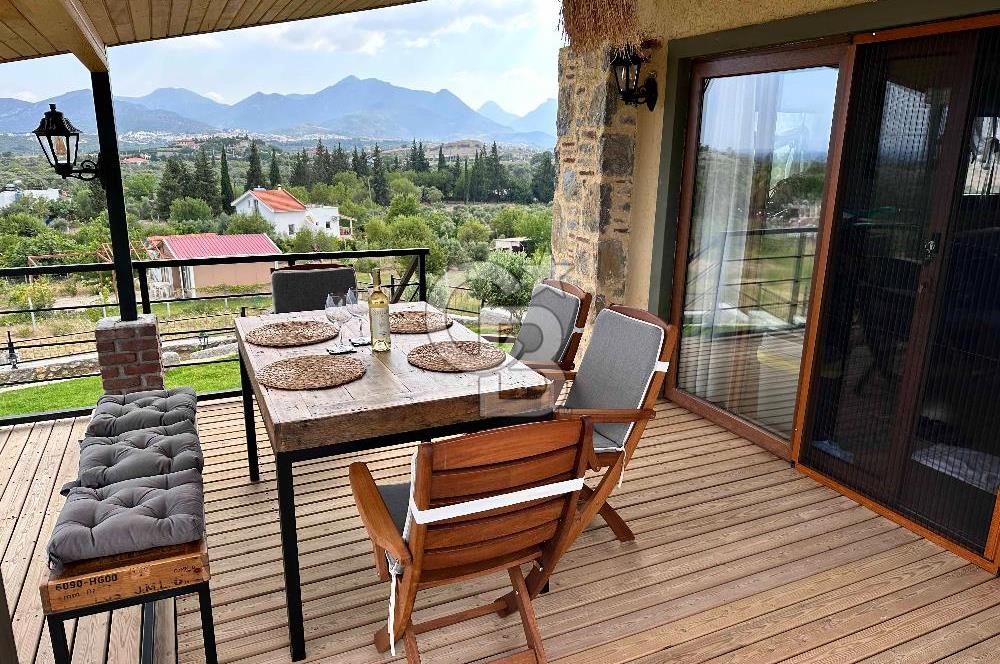 Datça Kızlan da Ful Deniz Manzaralı Satılık Müstakil Ev