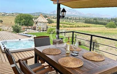 Datça Kızlan da Ful Deniz Manzaralı Satılık Müstakil Ev