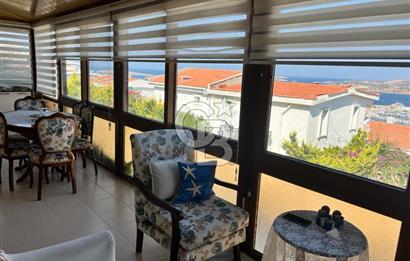 Foça Denizkentte Satılık Dubleks 4+1 Deniz Manzaralı Villa