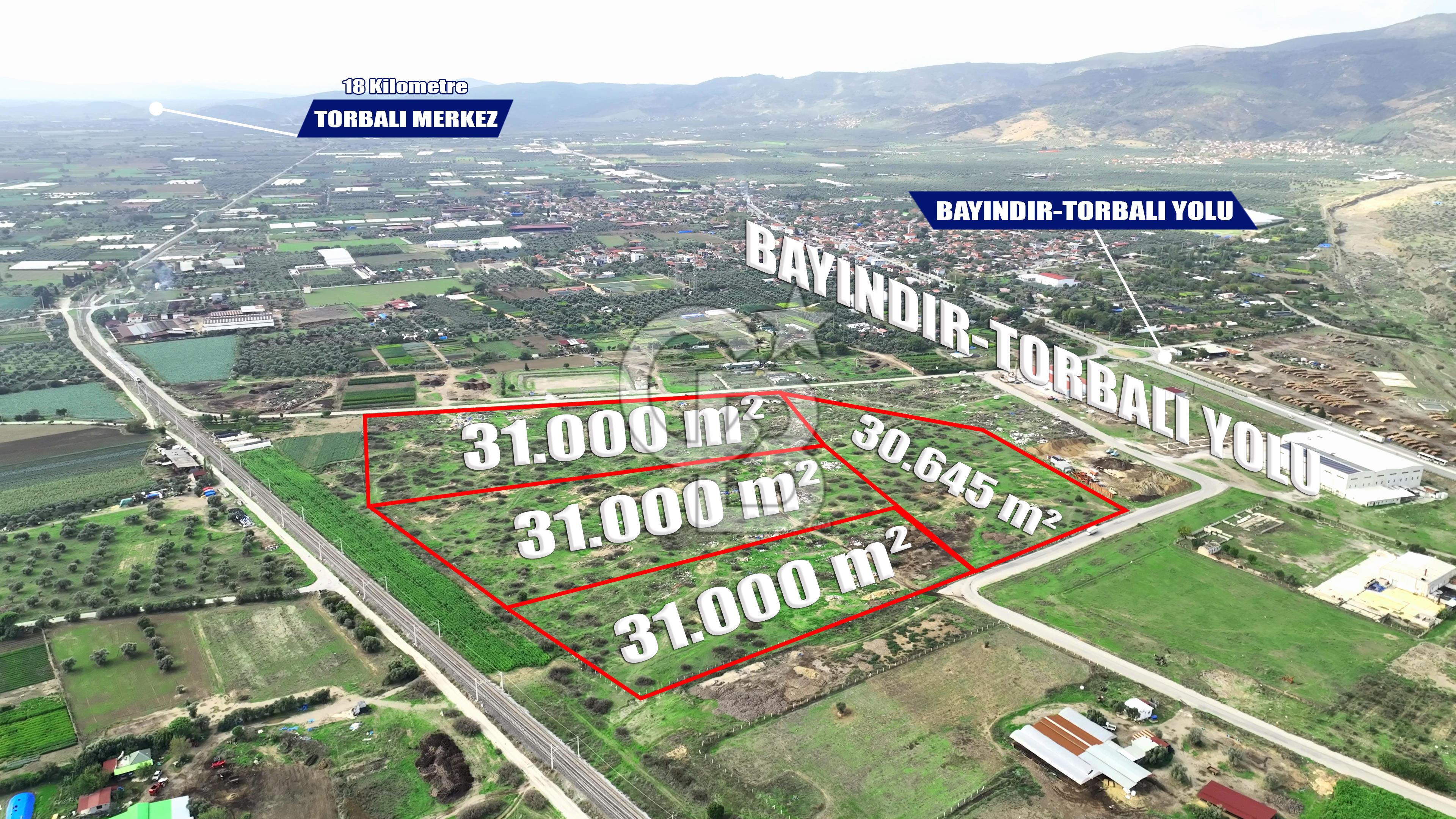 Bayındır' da Yatırımlık Sanayi İmarlı Satılık Arsa CB-PH