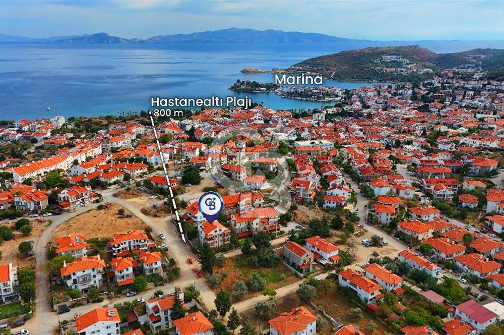 Datça — TAM MERKEZDE, BAHÇELİ & KAPALI BALKONLU 1+1 SATILIK DAİRE