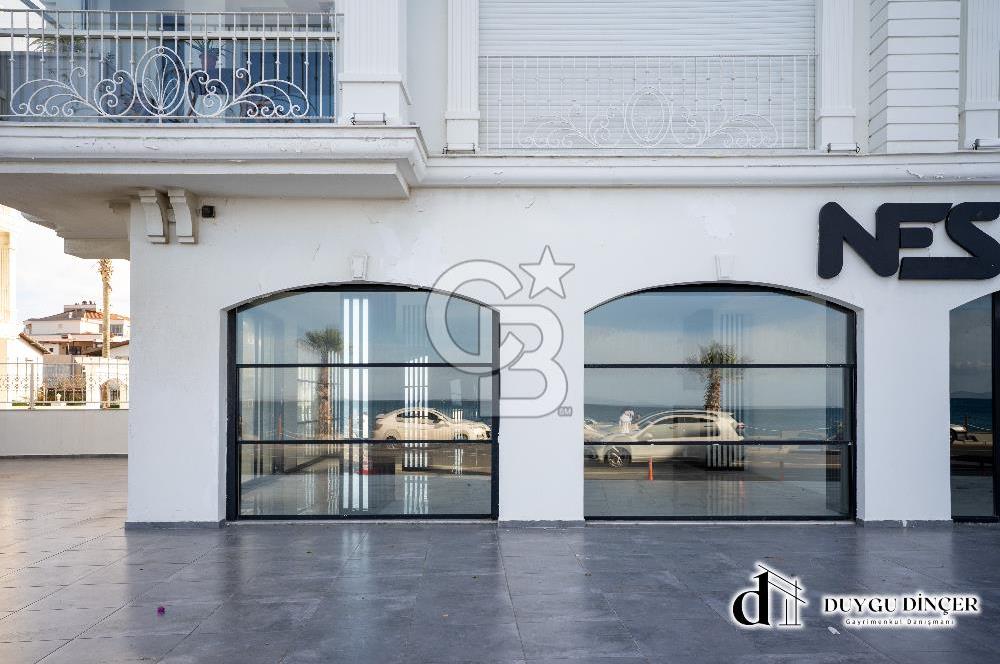 GÜZELBAHÇEDE DENİZE BİRİNCİ SIRA KİRALIK 420m2 İŞ YERİ