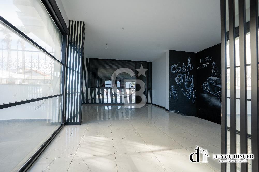 GÜZELBAHÇEDE DENİZE BİRİNCİ SIRA KİRALIK 420m2 İŞ YERİ