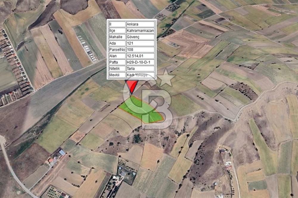 KAHRAMANKAZAN GÖVENÇTE İMARA ÇOK YAKIN SATILIK HİSSELİ TARLA
