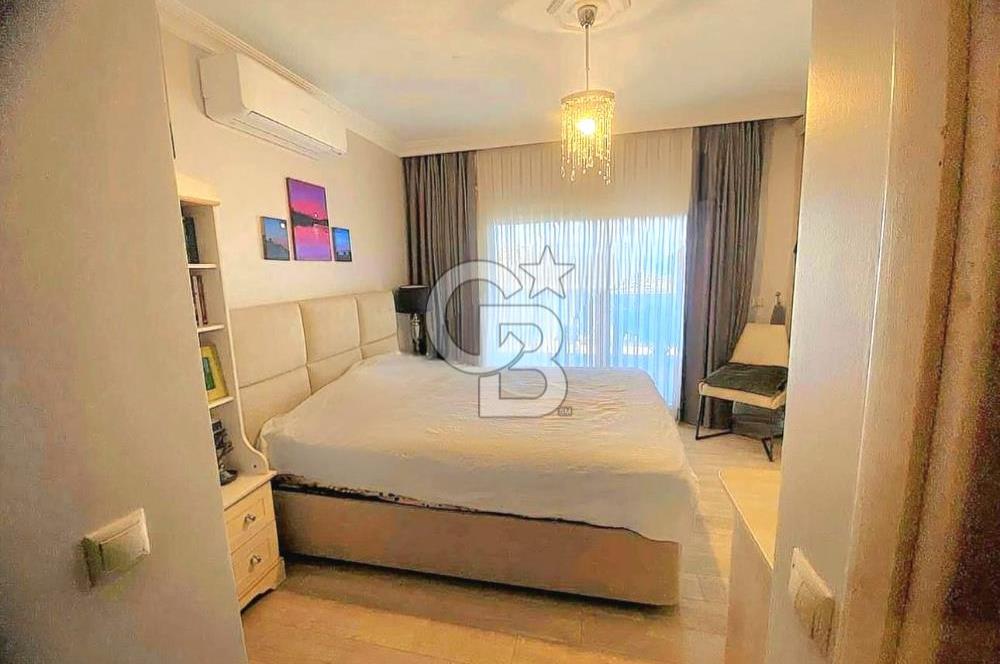 BODRUM YENİKÖY HAVUZLU SİTEDE DENİZ MANZARALI SATILIK 3+1