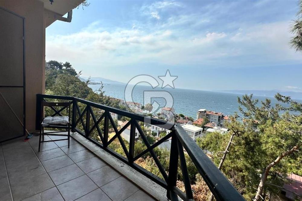 GEMLİK KURŞUNLU DA FULL DENİZ MANZARALI SATILIK 5+2 VİLLA