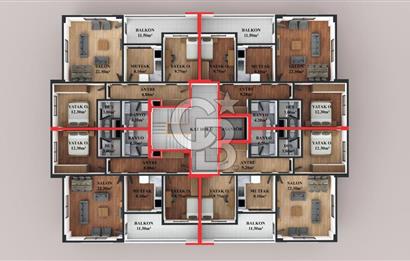  KARŞIYAKA MAHALLESİNDE  2+1 SITE ICI TOPRAKTAN SATILIK DAİRE 