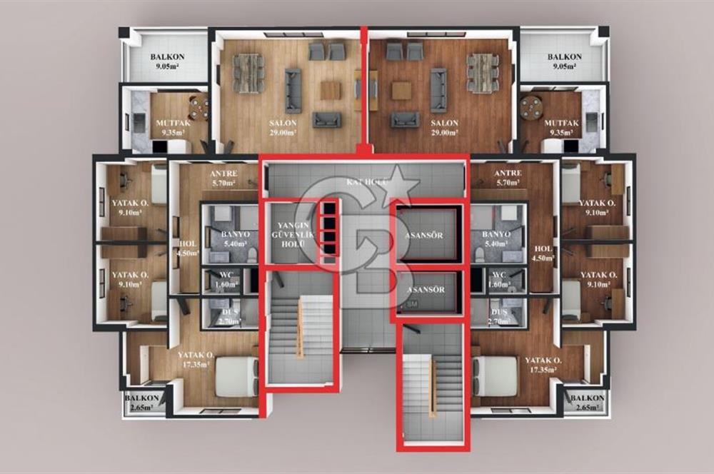  KARŞIYAKA MAHALLESİNDE  2+1 SITE ICI TOPRAKTAN SATILIK DAİRE 
