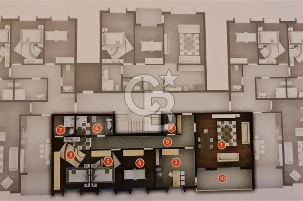 KÖRFEZ PETKİMPARKTA DENİZ MANZARALI SATILIK 3+1 DAİRE